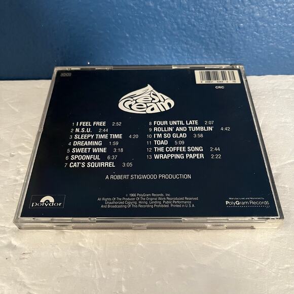 Cream “Fresh Cream” CD - 1966 Classic Rock Album - Vintage PolyGram Release - Picture 7 of 8